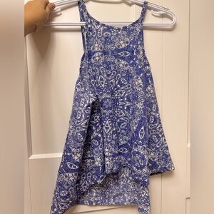 Gap x small high neck purple floral top